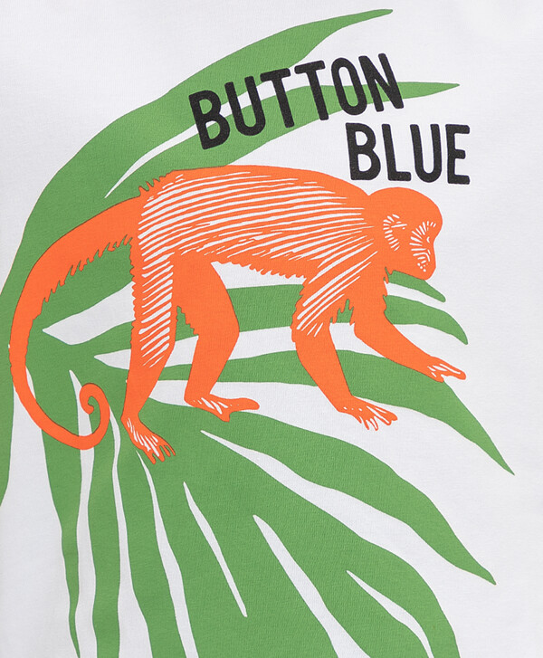 Белая футболка Button Blue