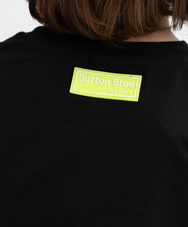 Черная футболка Button Blue