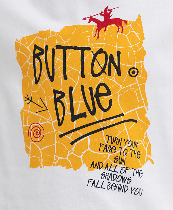 Белая футболка Button Blue