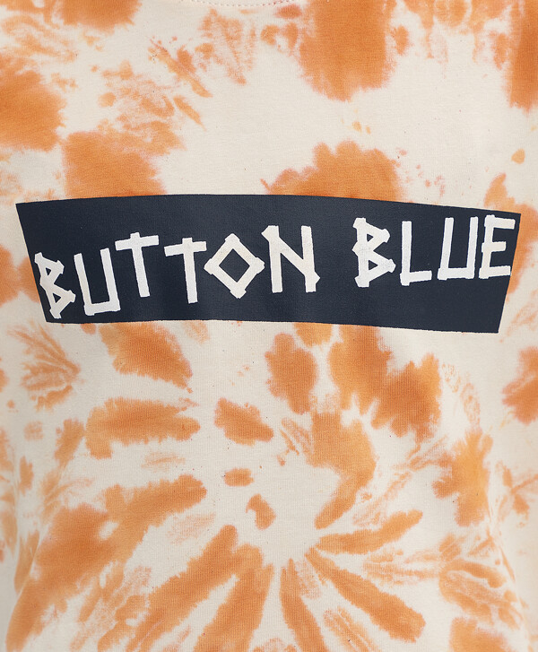 Оранжевая футболка Button Blue