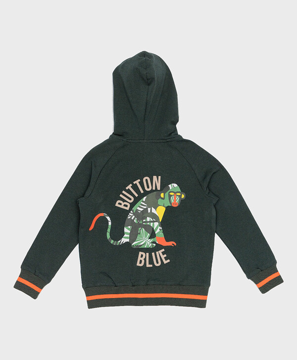 Зеленая толстовка Button Blue