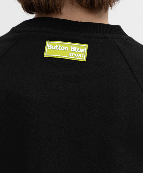 Черный свитшот Button Blue