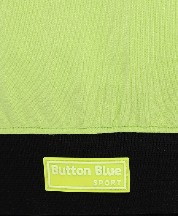 Салатовая толстовка Button Blue