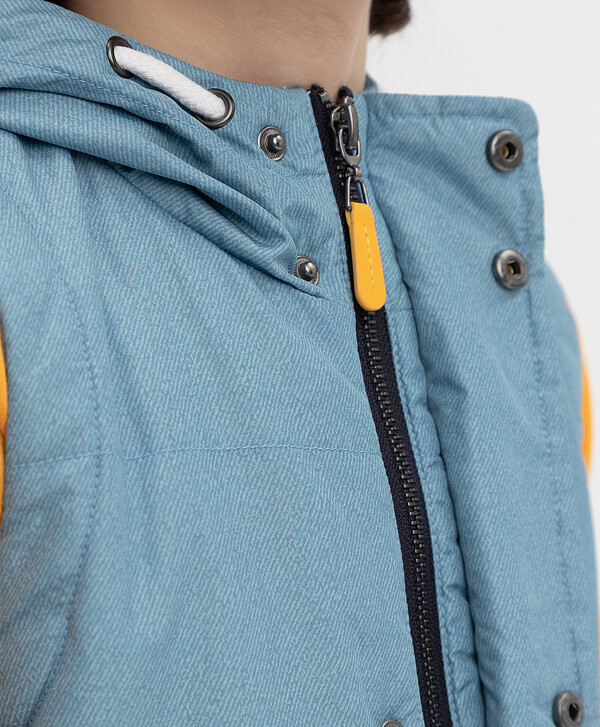 Синий жилет Button Blue