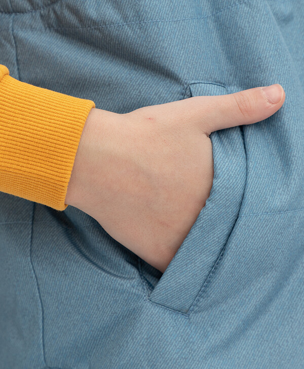 Синий жилет Button Blue
