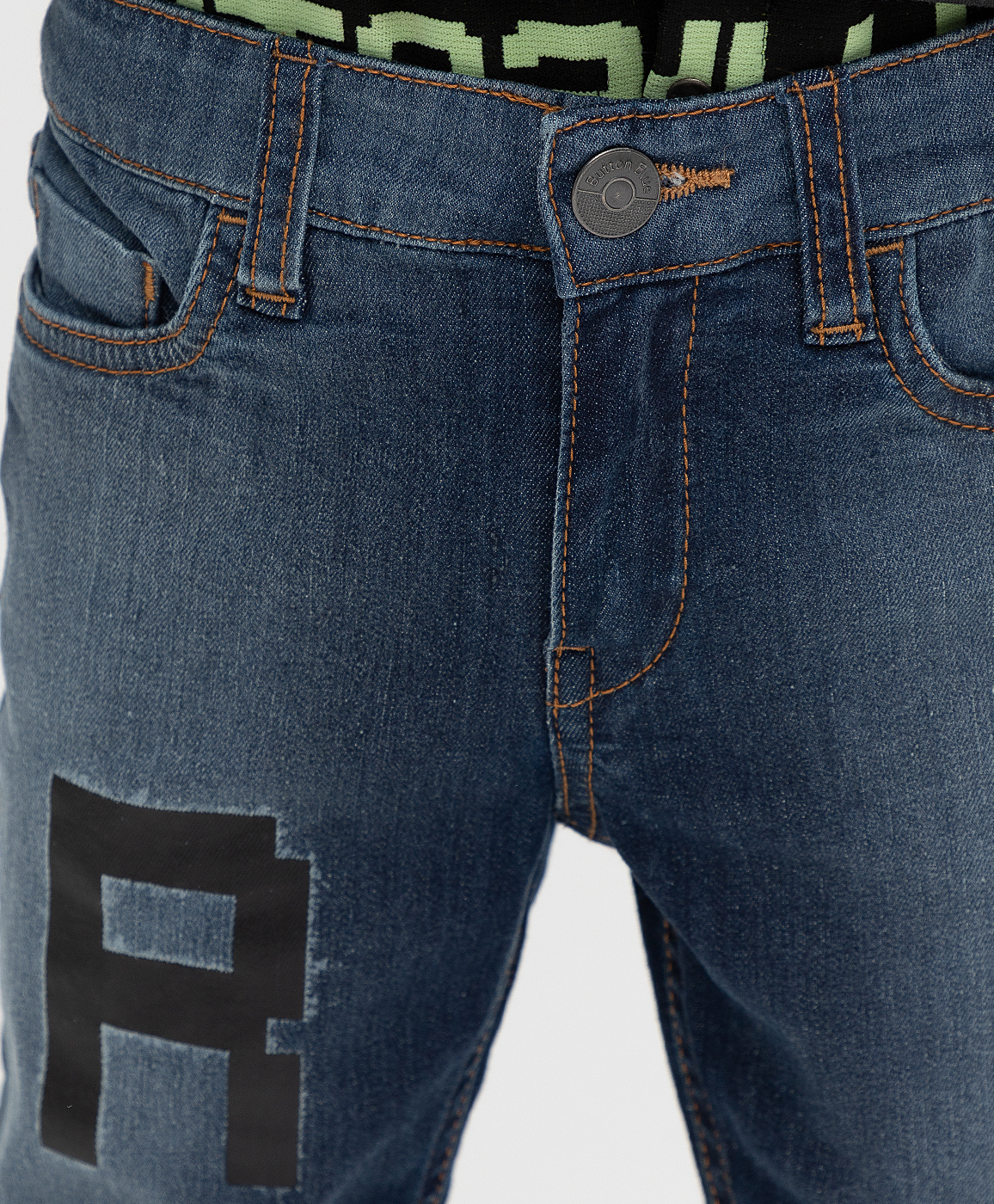 Синие брюки Button Blue