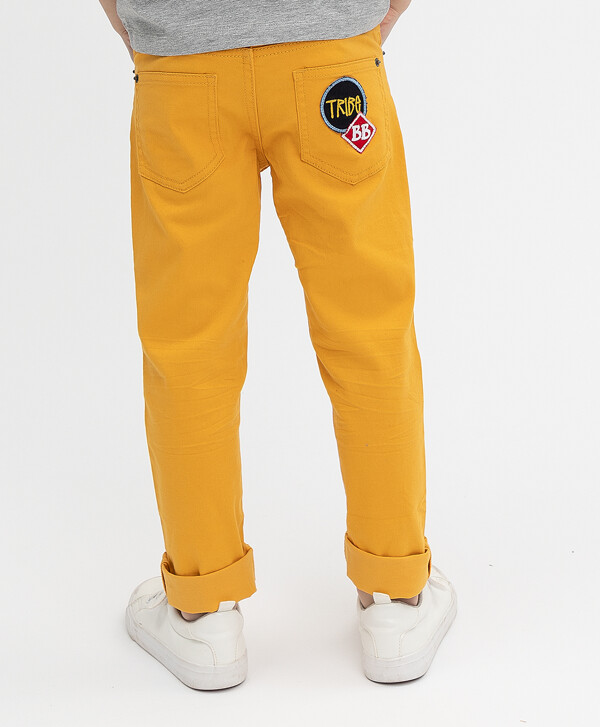 Оранжевые брюки Button Blue