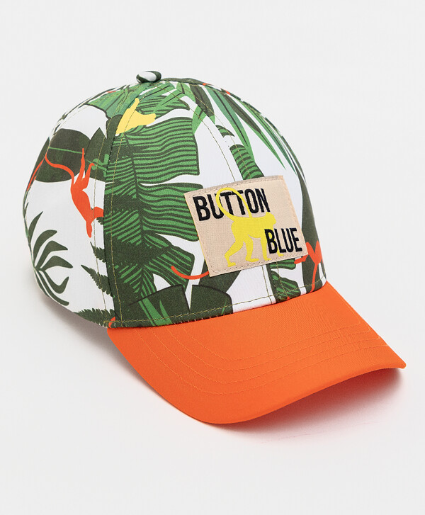 Зеленая бейсболка Button Blue