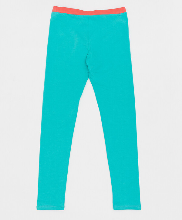 Бирюзовые лосины для девочки Button Blue