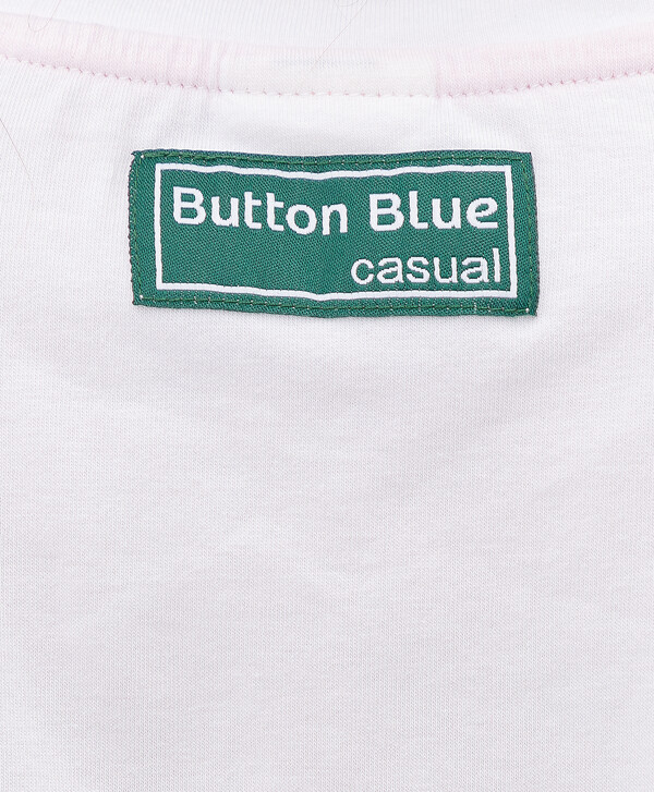 Белая майка Button Blue