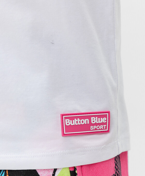 Белая футболка Button Blue