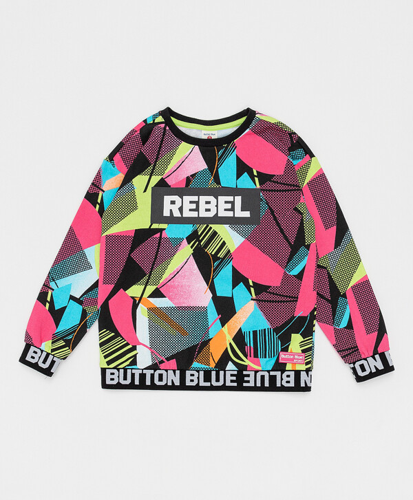 Розовый свитшот Button Blue