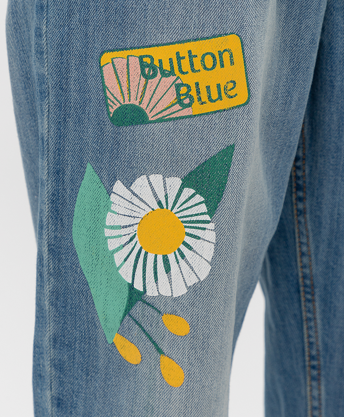 Синие брюки Button Blue