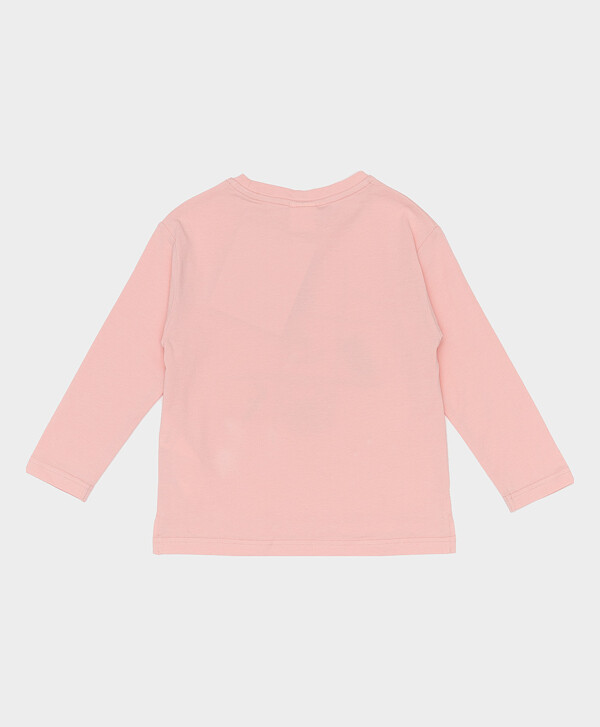 Розовый лонгслив Button Blue