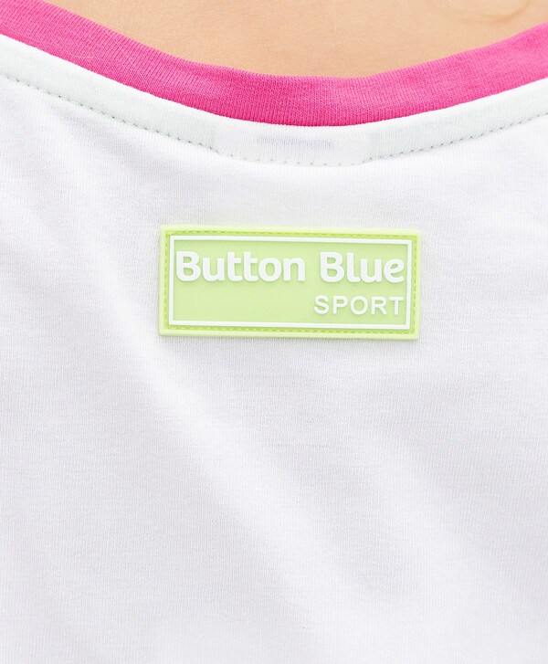 Белая футболка Button Blue