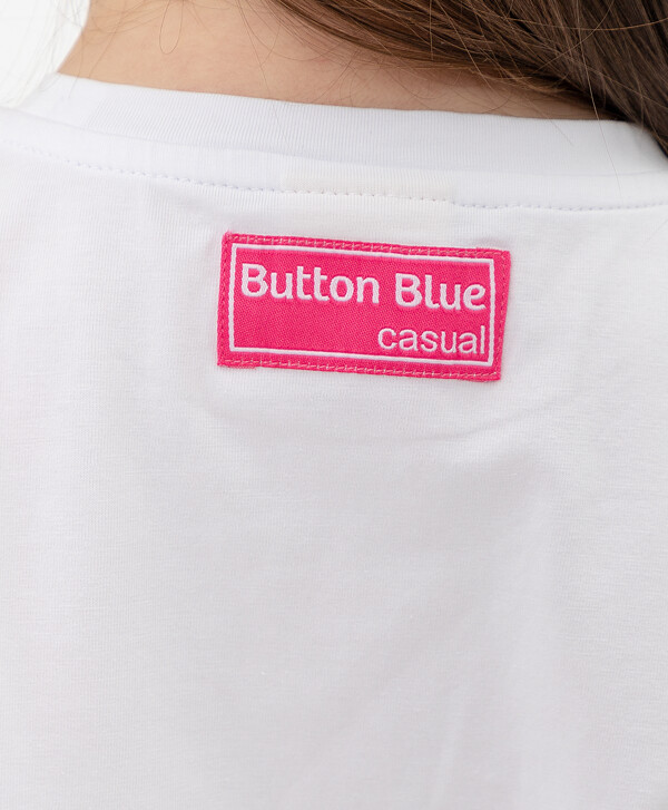 Белая футболка Button Blue