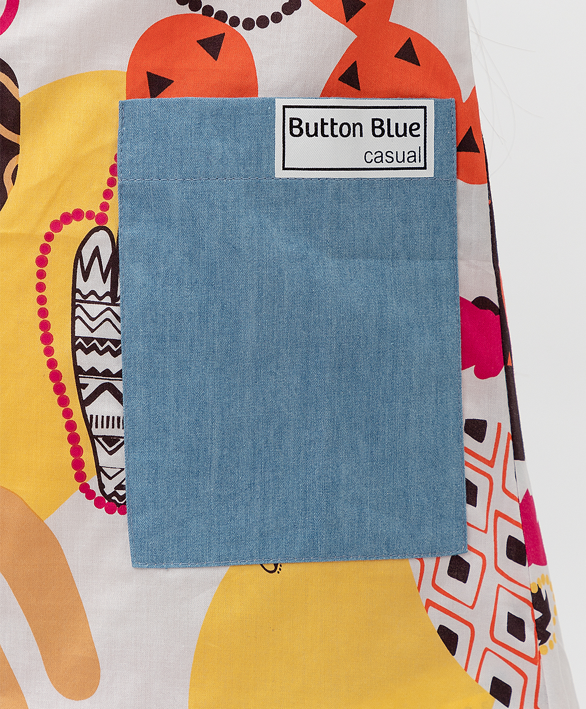 Белое платье Button Blue
