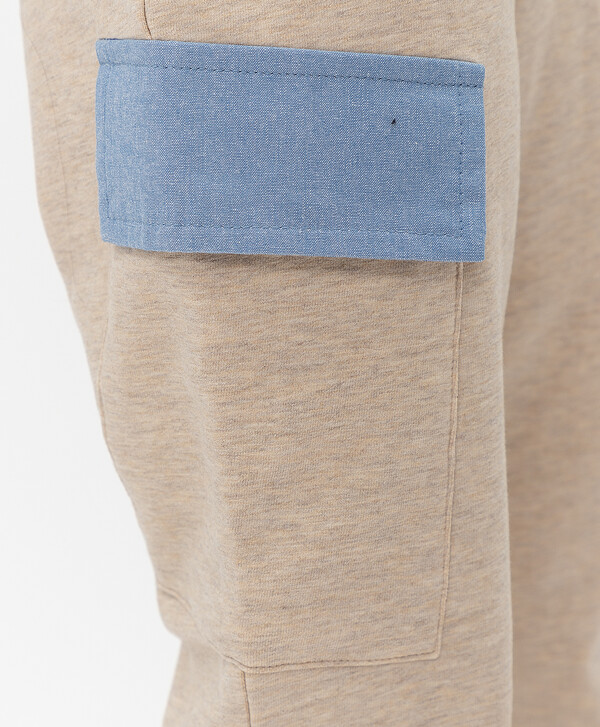 Песочные брюки Button Blue
