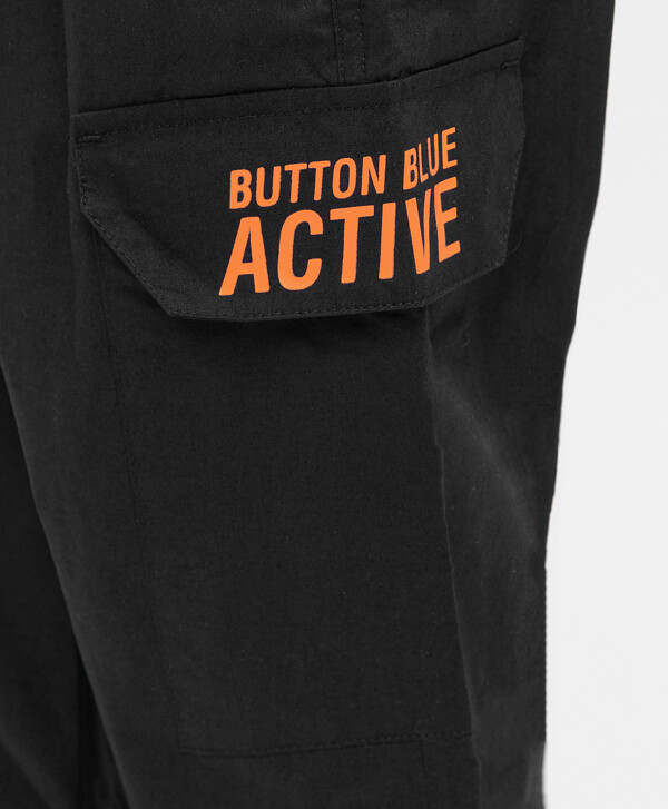 Брюки спортивные черные Button Blue