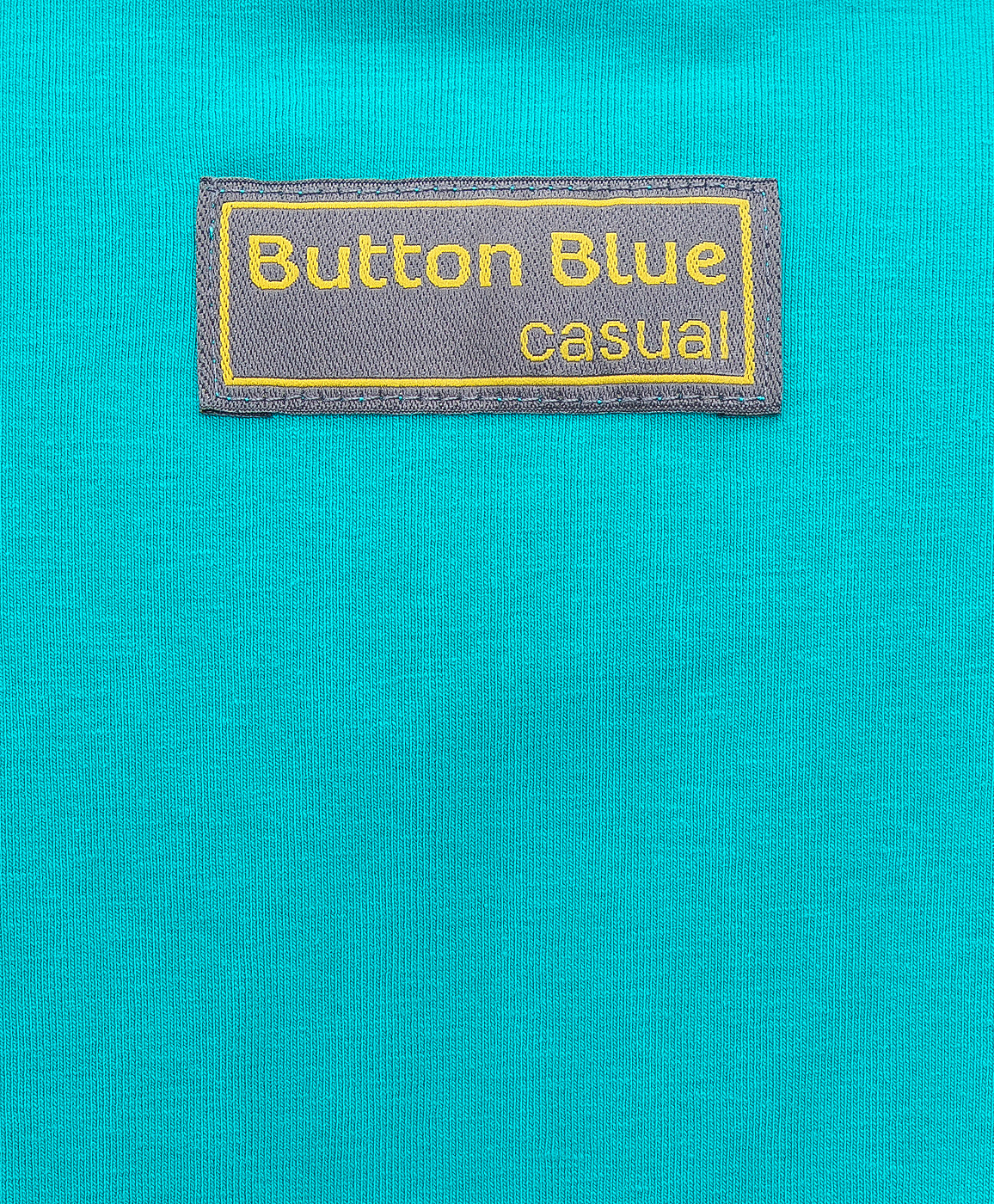 Футболка с удлиненной линией спинки зеленая Button Blue