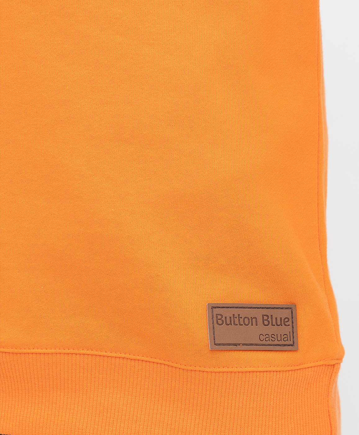 Свитшот с удобным силуэтом и трендовым дизайном оранжевый Button Blue