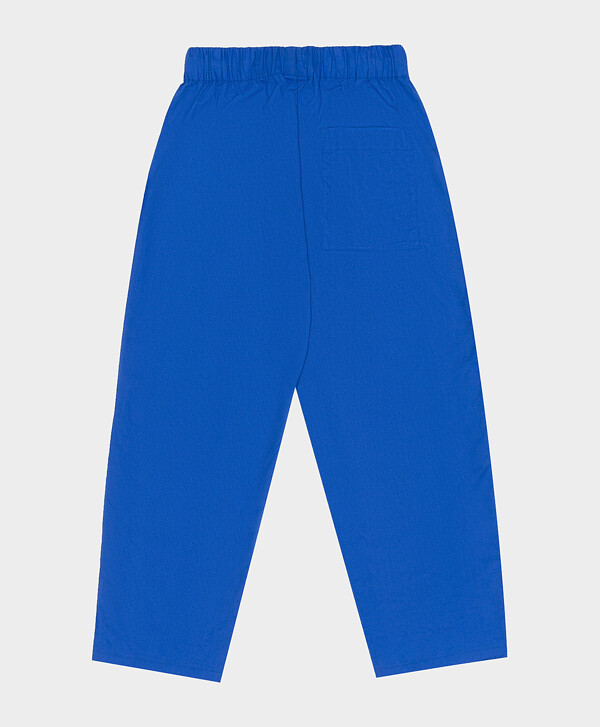 Брюки с крупным принтом синие Button Blue