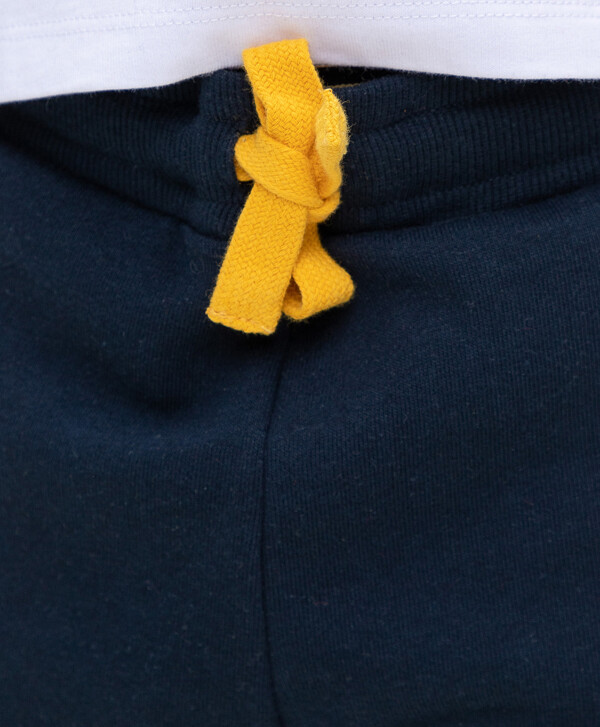Брюки из футера с карманами синие Button Blue
