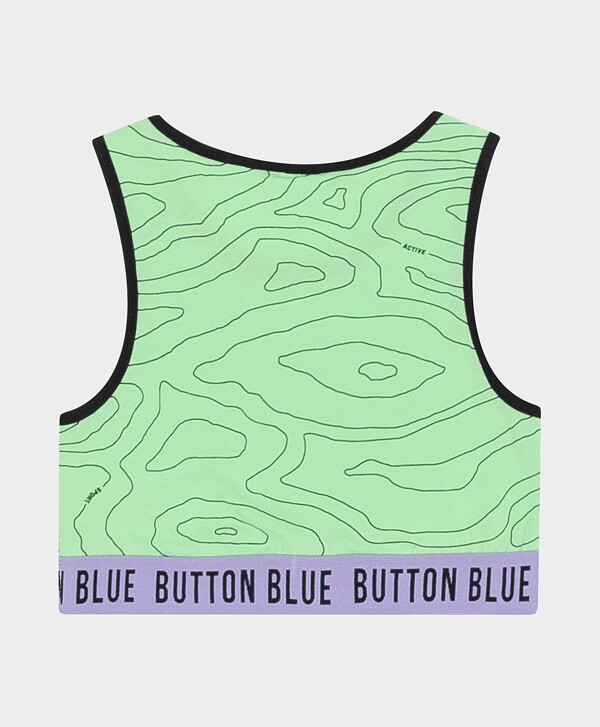 Укороченный топ Button Blue
