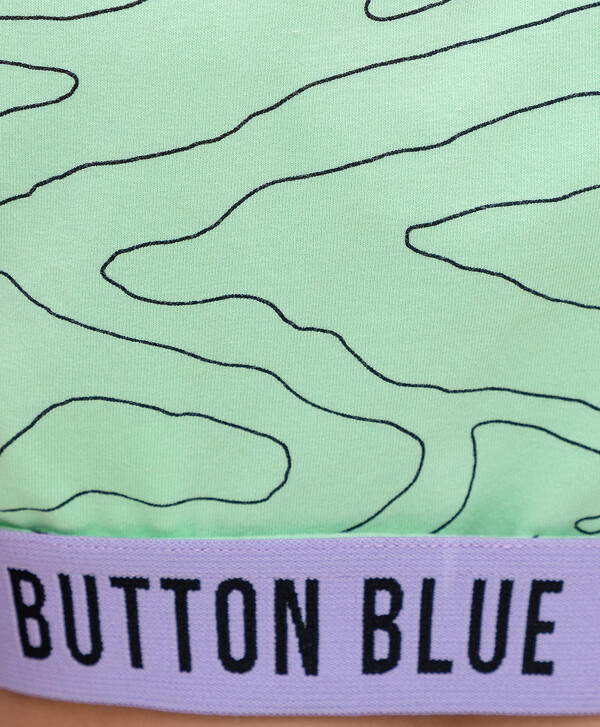 Укороченный топ Button Blue