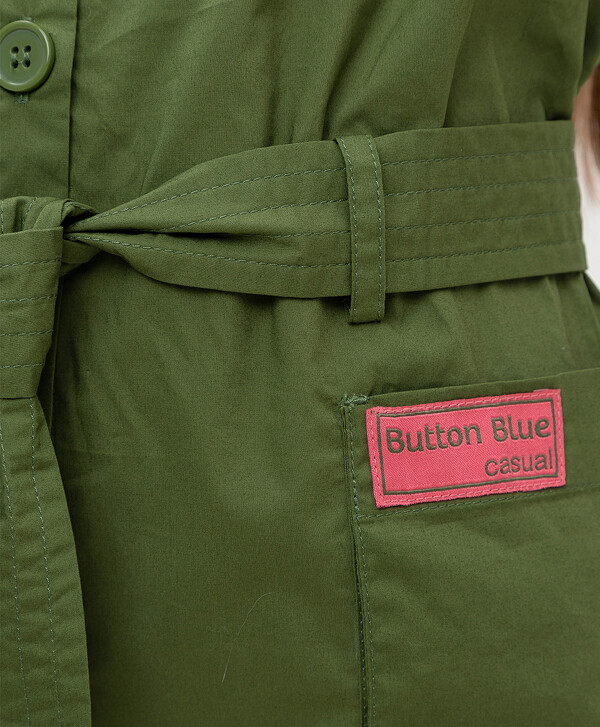 Платье хаки Button Blue