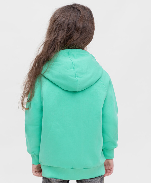 Толстовка с капюшоном и свободным кроем в стиле casual мятная Button Blue