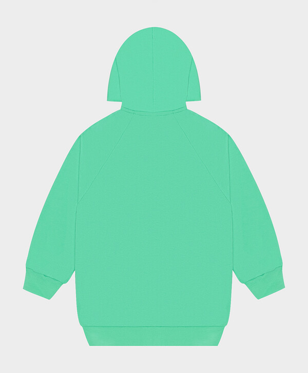 Толстовка с капюшоном и свободным кроем в стиле casual мятная Button Blue