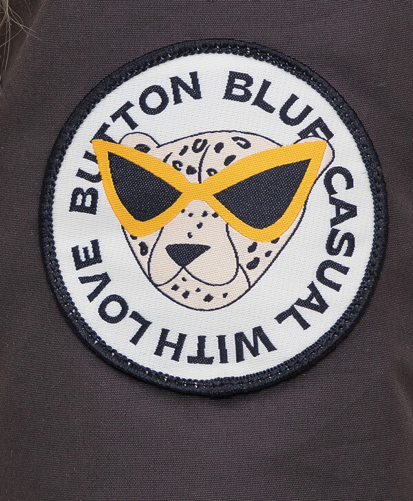 Парка с кулиской коричневая Button Blue