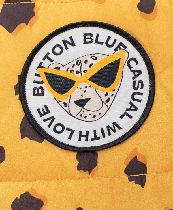 Жилет с капюшоном желтый Button Blue