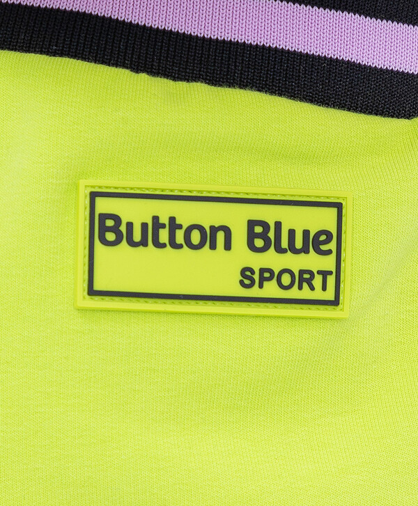 Брюки из футера салатовые Button Blue