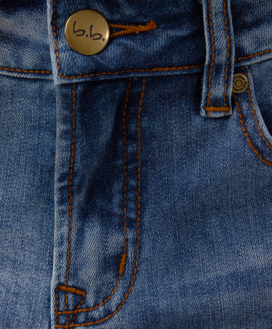 Джинсы loose fit синие Button Blue