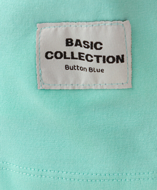 Футболка с патчем-нашивкой Button Blue