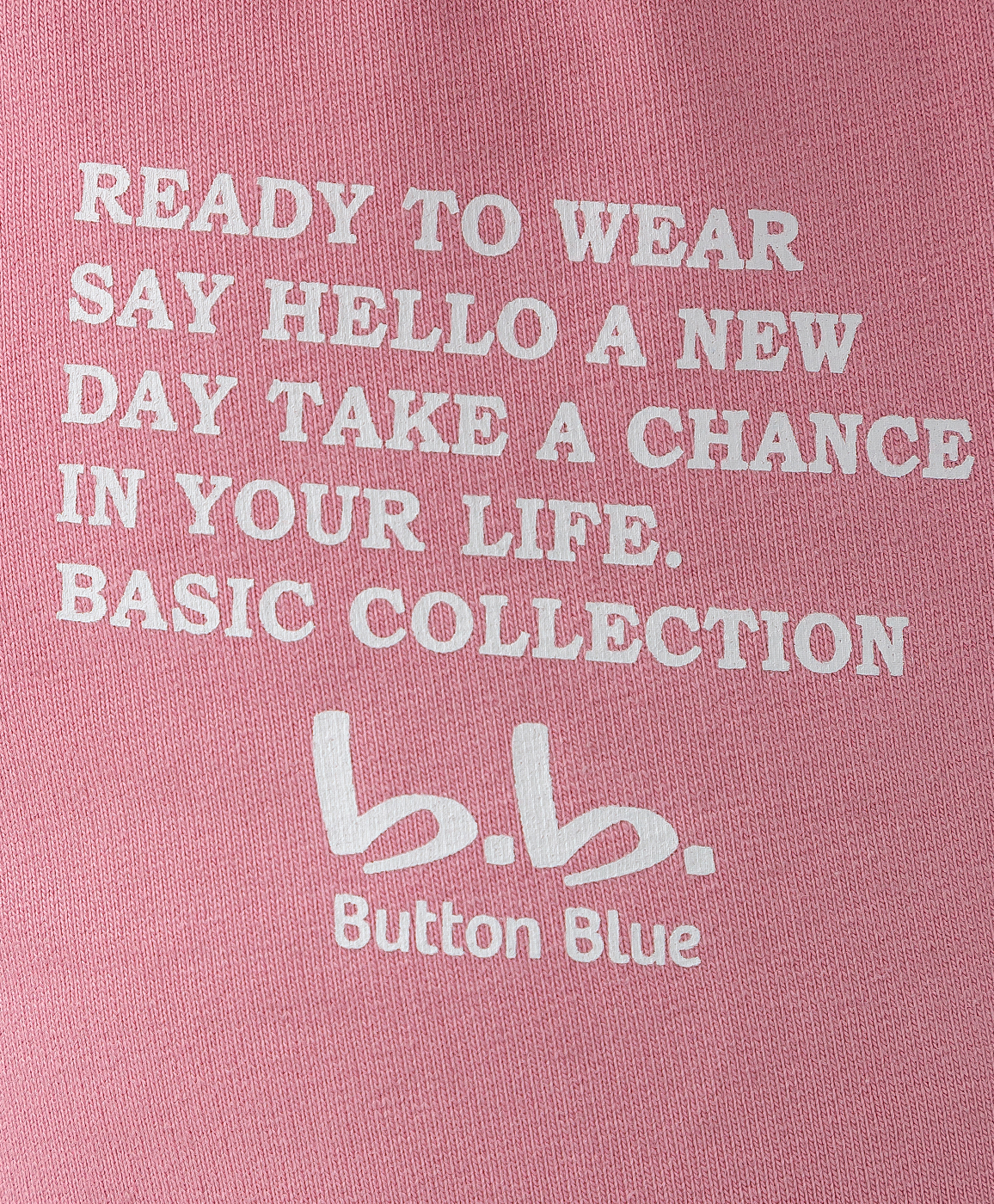 Брюки трикотажные с поясом на резинке розовые Button Blue