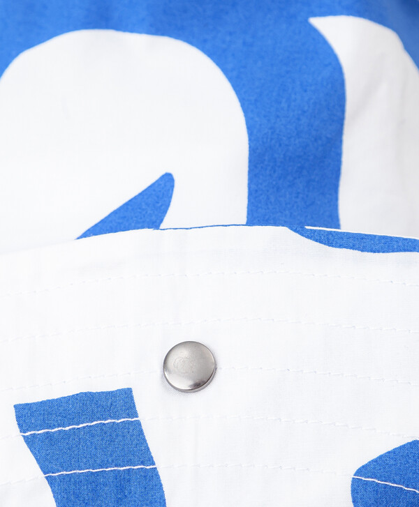 Панама белая с принтом Button Blue
