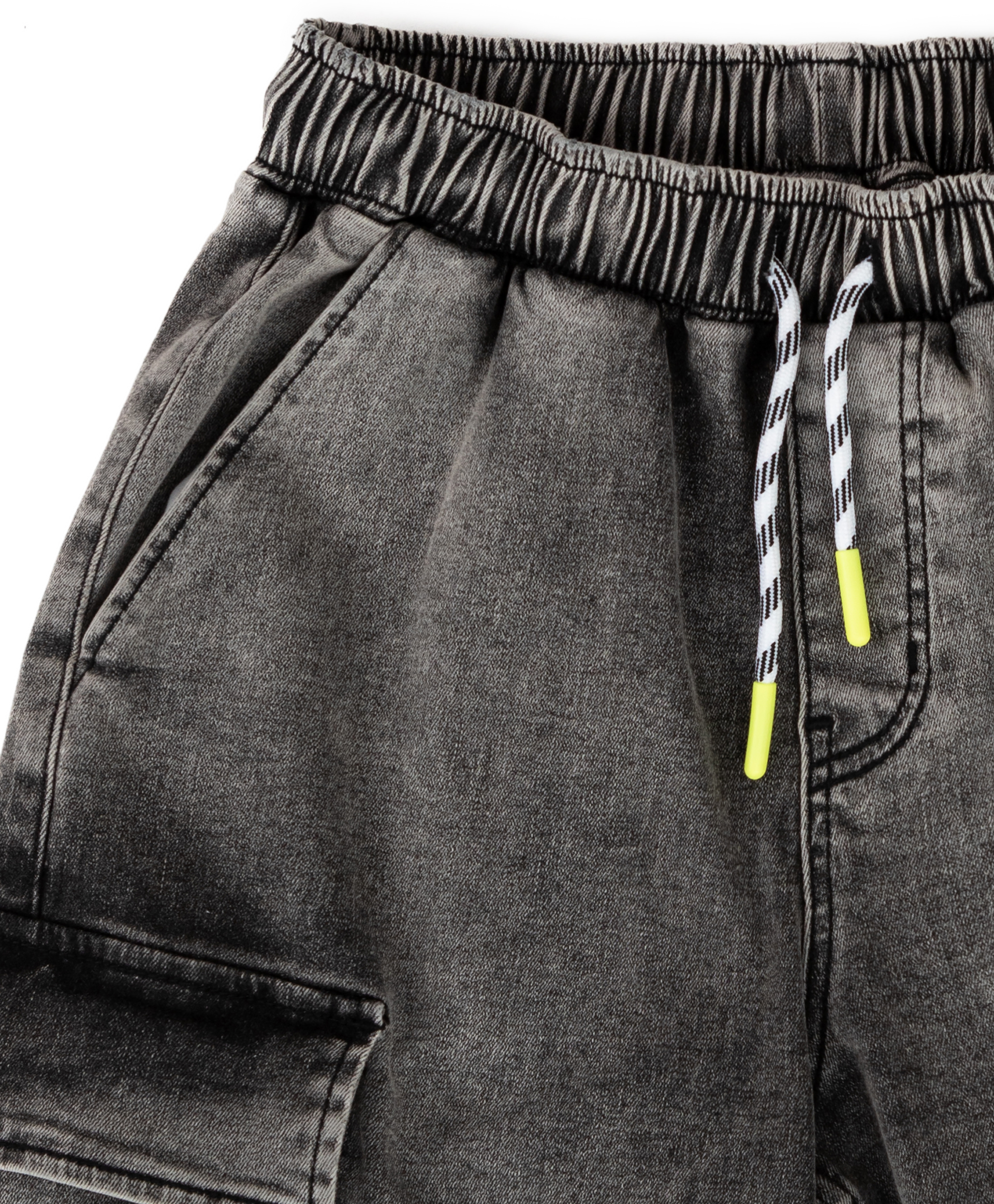 Джинсы-карго relaxed fit серые для мальчика Button Blue