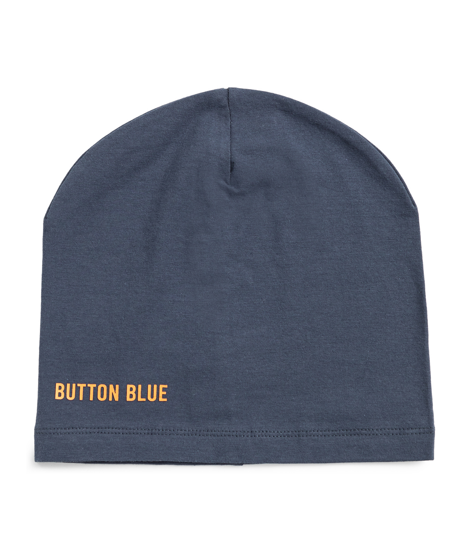 Шапка бини с принтом синяя детская Button Blue