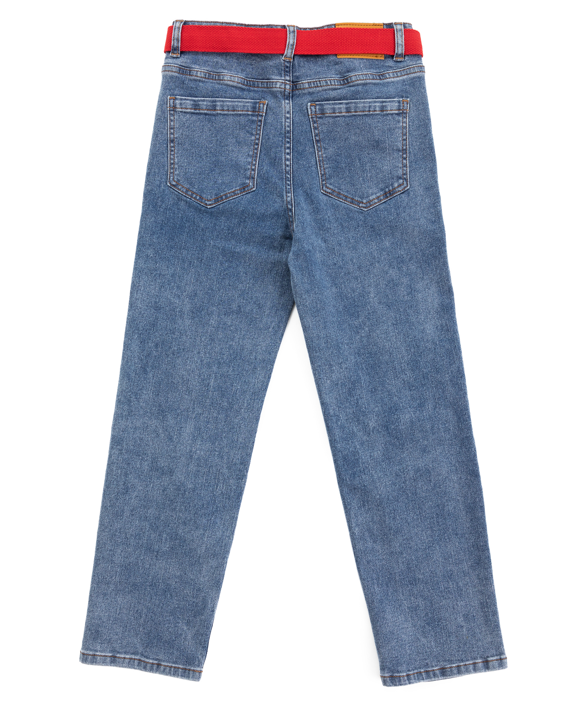 Джинсы straight fit синие  для девочки Button Blue