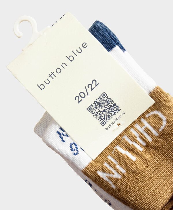 Носки средней длины 2 пары для мальчика Button Blue
