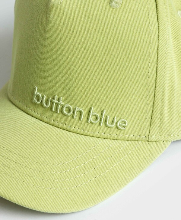 Бейсболка детская с вышивкой зеленая Button Blue