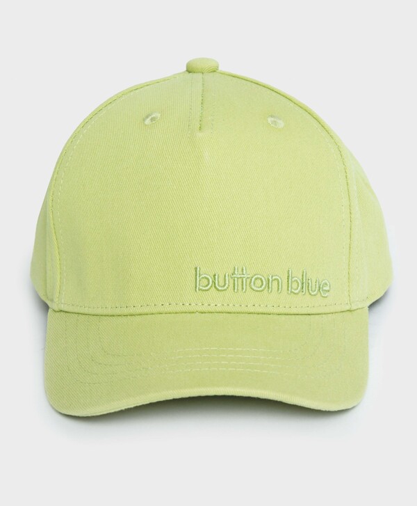 Бейсболка детская с вышивкой зеленая Button Blue