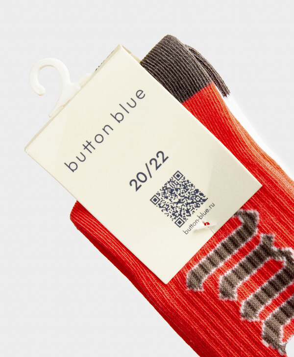 Носки высокие 2 пары для девочки Button Blue