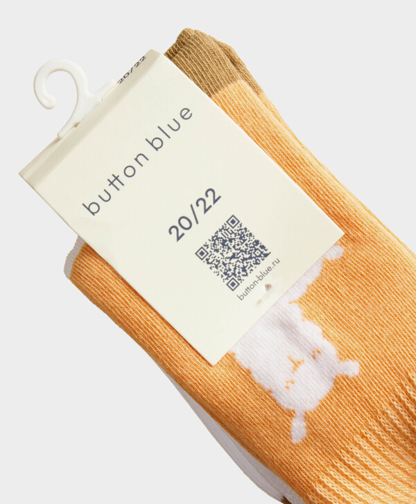 Носки высокие 2 пары для девочки Button Blue