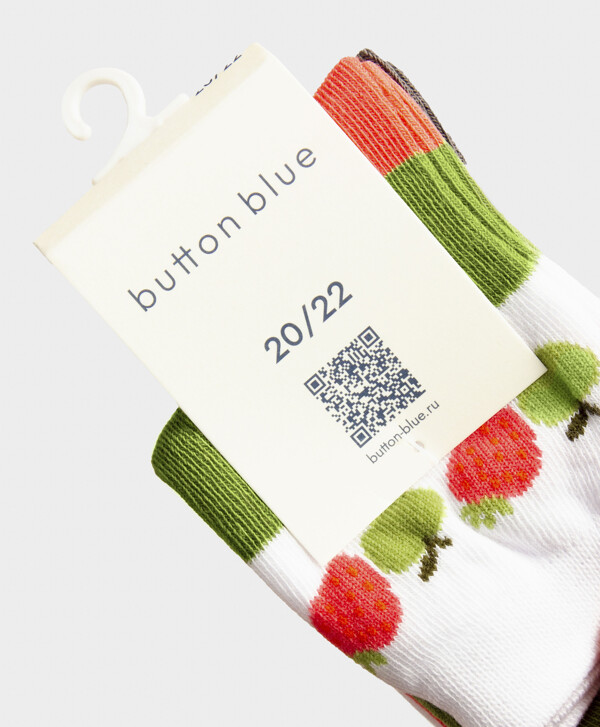 Носки средней длины 2 пары для девочки Button Blue