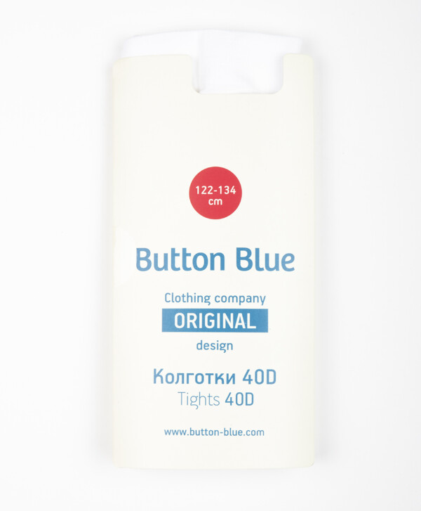 Белые колготки Button Blue