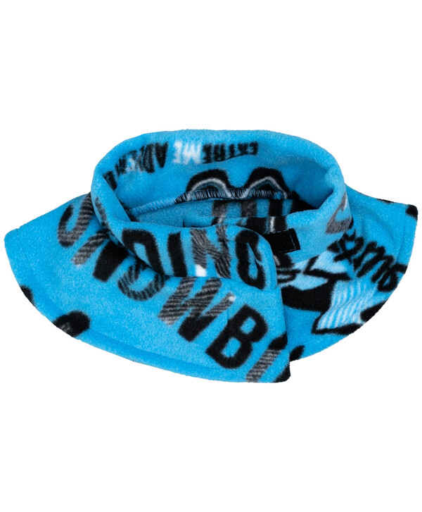 Синий флисовый снуд Button Blue